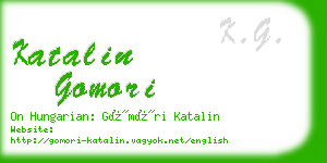 katalin gomori business card